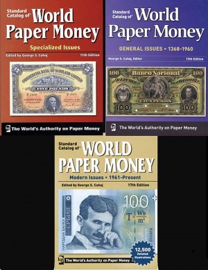 Set of 3 World Paper Money Books